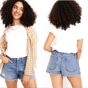 Madewell Curvy Relaxed Denim Shorts